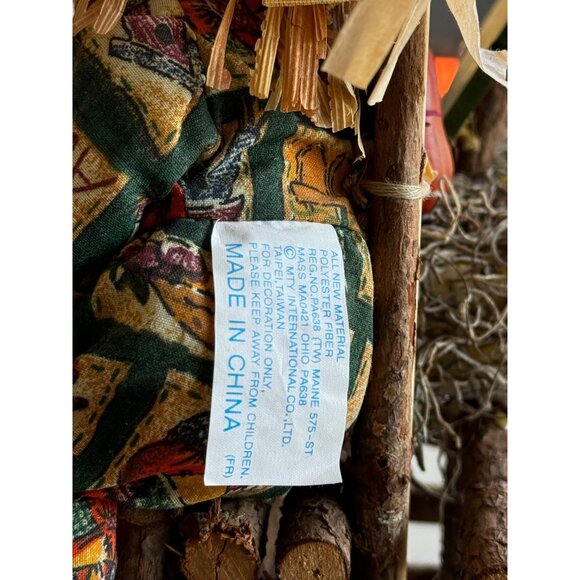 Harvest Scarecrow Decor With Pumpkins For Sale Sign - Picture 5 of 12